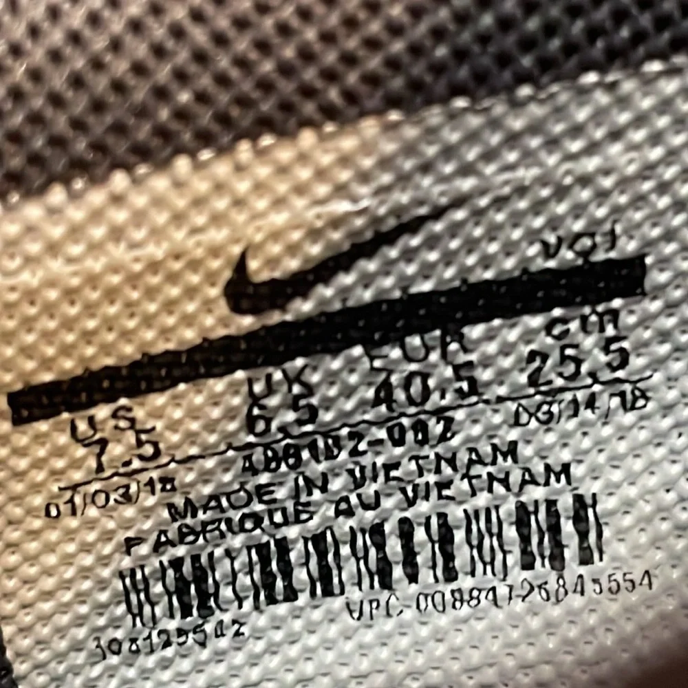 Nike Air Men's Ring Leader Low Trainer Shoes Sneakers Gray & Black‎ Size 7.5